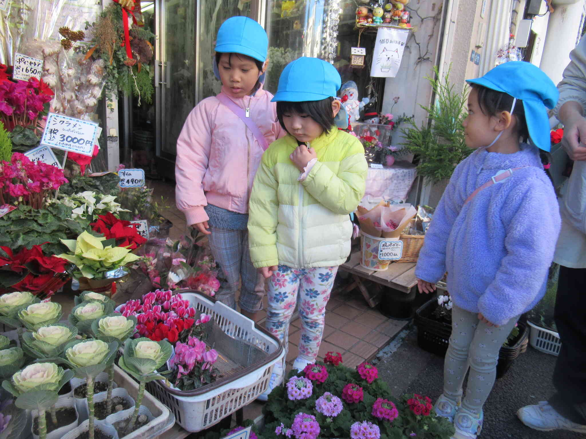 4歳児 お花屋さんに行きました！｜ニチイキッズ曙橋保育園｜ニチイキッズ